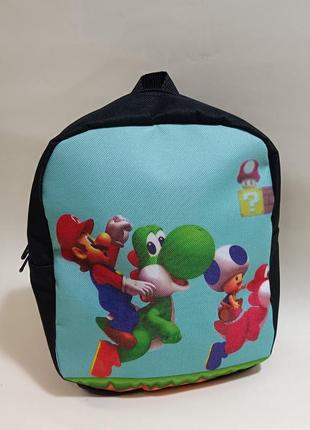 Детский рюкзак марио для дошколят 24 х 20 х 10 см