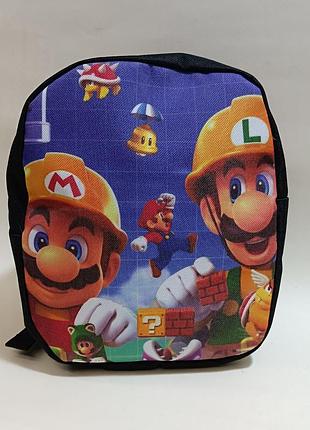 Детский рюкзак марио для дошколят 24 х 20 х 10 см