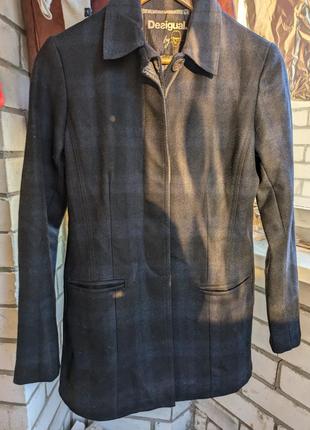 Пальто шерсть desigual, размер 40 (xs-s)