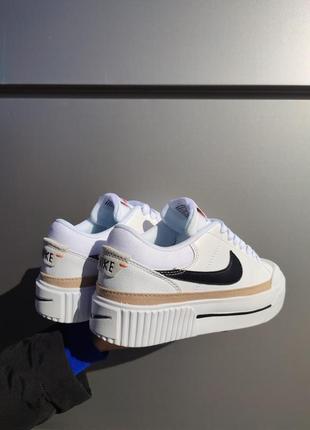 Nike court legacy lift white/black3 фото