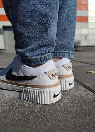 Nike court legacy lift white/black10 фото