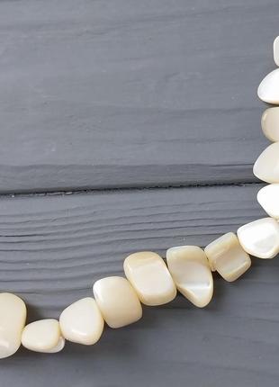 Перламутр баламут намисто. перламутр кольє. намисто з перламутру. німеччина!