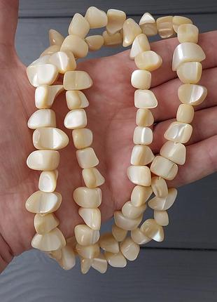 Перламутр баламут намисто. перламутр кольє. намисто з перламутру. німеччина!