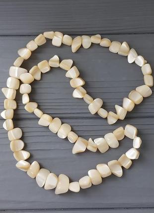 Перламутр баламут намисто. перламутр кольє. намисто з перламутру. німеччина!