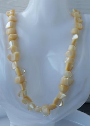 Перламутр баламут намисто. перламутр кольє. намисто з перламутру. німеччина!