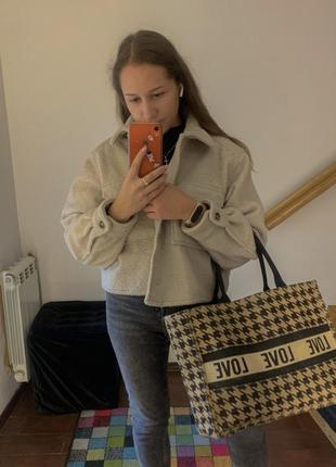 Куртка/пальто вкорочене теді h&m