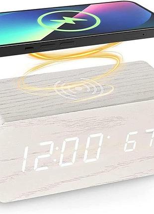 Viido бездротовий будильник із зарядкою, 5 вт, світлодіодний дисплей.