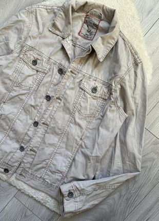 Куртка джинсовая серая мужская джинсовка пиджак3 фото