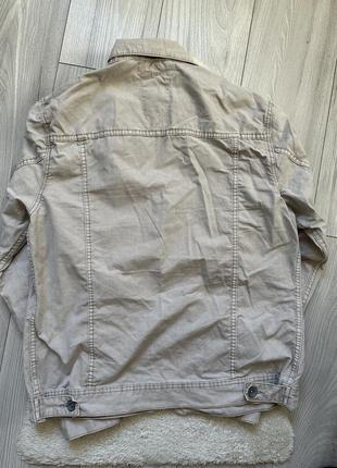Куртка джинсовая серая мужская джинсовка пиджак5 фото