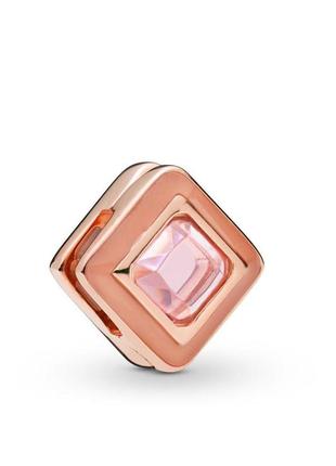 Серебряный шарм pandora    "сияющий ромб"   787888npo