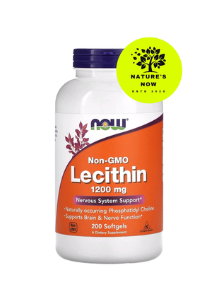 Now foods лецитин 1200 мг — 200 капсул/сша1 фото
