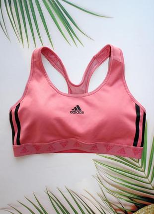 Трендовый спортивный топ с чашками adidas s-m