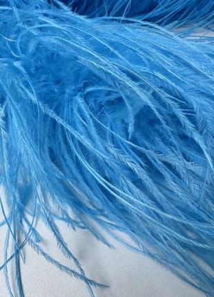 Боа страусинна п'ятишарова, довжина 1,8 м, колір aquamarine