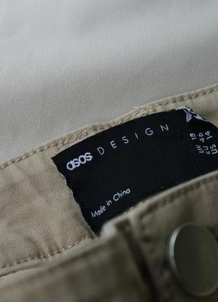 Базовые бежевые брюки джинсы зауженные от asos5 фото
