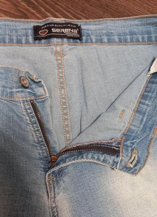 Тонкие джинсы кюлоты р302 фото