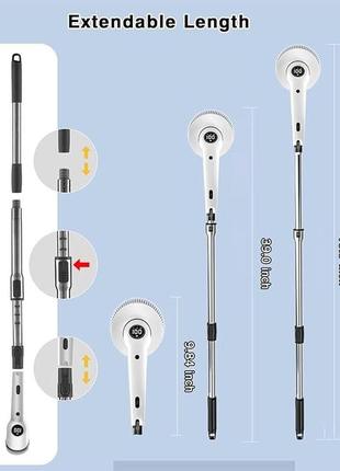 Электрический скруббер для чистки беспроводной mglsdeet 9 в 1 еспроводная портативная...