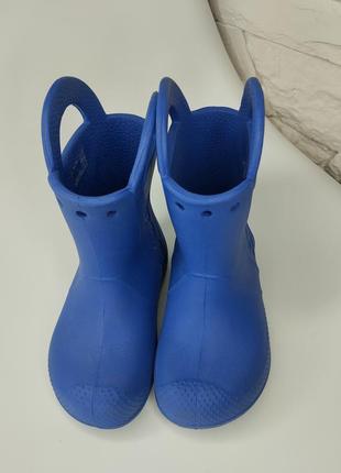 Оригинальные детские резиновые сапоги crocs jibbitz handle it rain boot2 фото
