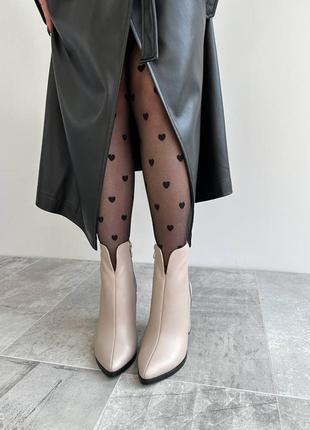 Женские ботильоны на устойчивом каблуке