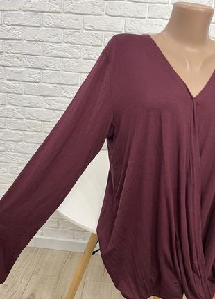 Блузка блуза реглан из вискозы р 48-50 бренд "jean pascale"4 фото