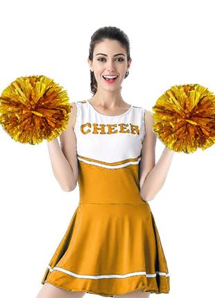 Помпон черлидера pom poms (золото)(1шт)