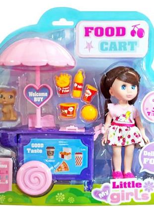 Лялька "mini doll" "street food" на блістері 63022 р.30*29*10см