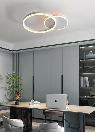 Люстра потолочная led с пультом 36 вт, светодиодный потолочный светильник с...