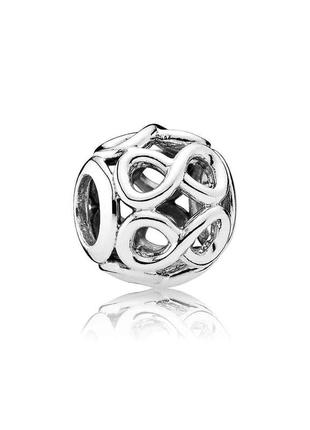 Серебряный шарм pandora  "символ бесконечности" 791872