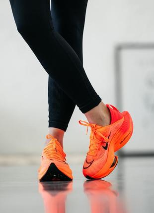 Найк аір зум оранжеві чоловічі/ жіночі nike air zoomx alphafly orange2 фото