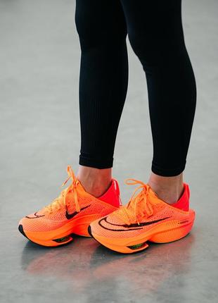 Найк аір зум оранжеві чоловічі/ жіночі nike air zoomx alphafly orange3 фото