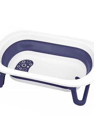 Дитяча складана ванночка bestbaby bh-328 blue + white