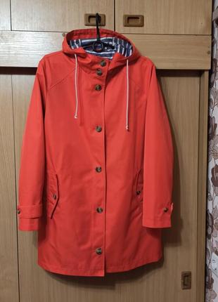 Длинная ветровка плащ с капюшоном м/l