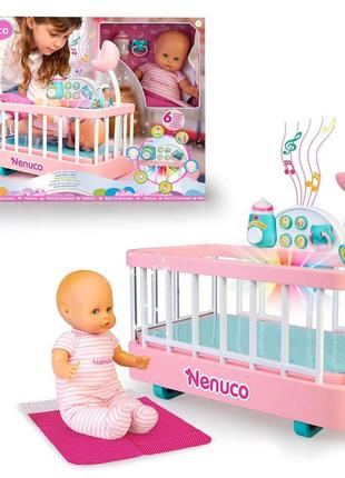 Nenuco good sleep з лялькою, ліжечком та аксесуарами.лядька 36см