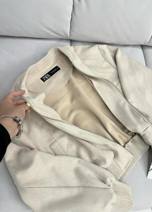 Пиджак бомбер куртка zara xs s