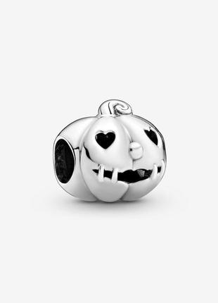 Серебряный шарм pandora    "тыквенное очарование" 797596