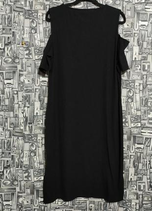 Нова стретчева сукня в рубчик з вирізами на плечах, pepco, батал.9 фото