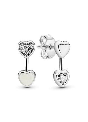 Серебряные серьги pandora  290750cz