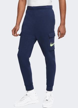 Штаны nike blood sportwear pant cargo air print pack dd9696-410 (оригинал)