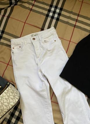 Очень стильные джинсы брюки от zara клеш2 фото
