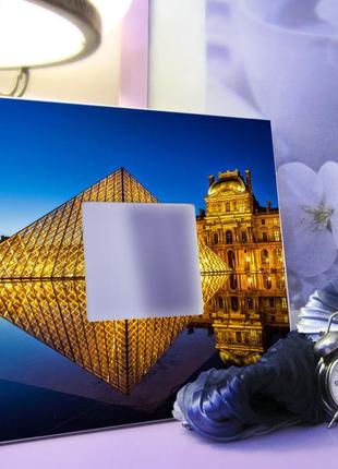Декоративное зеркало "лувр. париж" необычный декор для спальни, подарок украшение дома, офиса