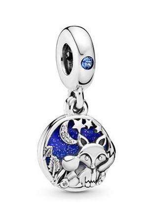 Срібна намистина pandora  "лис і кролик" 798239nmb