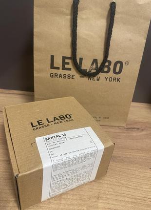 Le labo santal 33 оригінальна якість 50 мл + фірмовий пакет