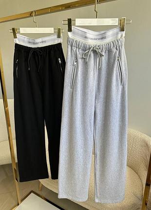 Спортивные штаны в стиле wang