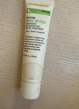 Goldfaden md нічний крем для обличчя wake up call overnight regenerative facial treatment, 60мл
