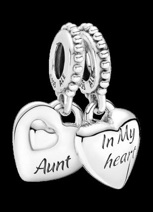 Срібна намистина pandora  "тітка та племінниця" 799188c00