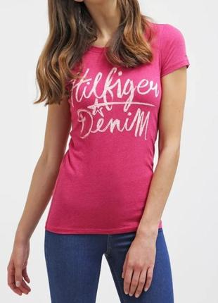 Рожева футболка tommy hilfiger розмір s