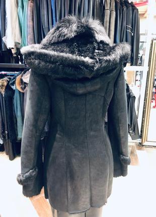 Акція!дублянка натуральна зйомний капюшон!3 фото