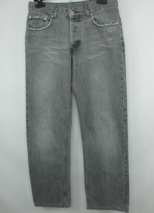 Винтажные дизайнерские джинсы helmut lang faded black denim classic boot cut jeans