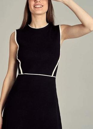 Piazza italia, вовнянв сукня міді в чорному кольорі розмір l2 фото