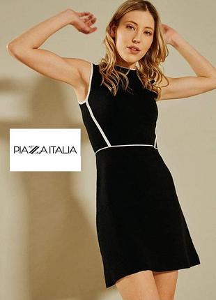 Piazza italia, вовнянв сукня міді в чорному кольорі розмір l3 фото