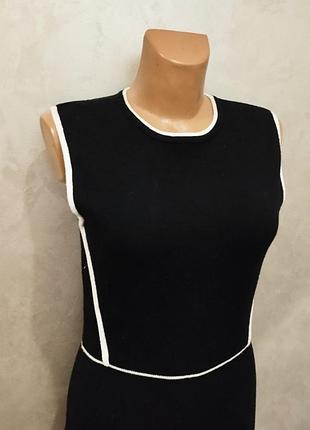 Piazza italia, вовнянв сукня міді в чорному кольорі розмір l6 фото